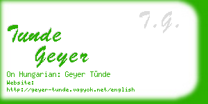 tunde geyer business card